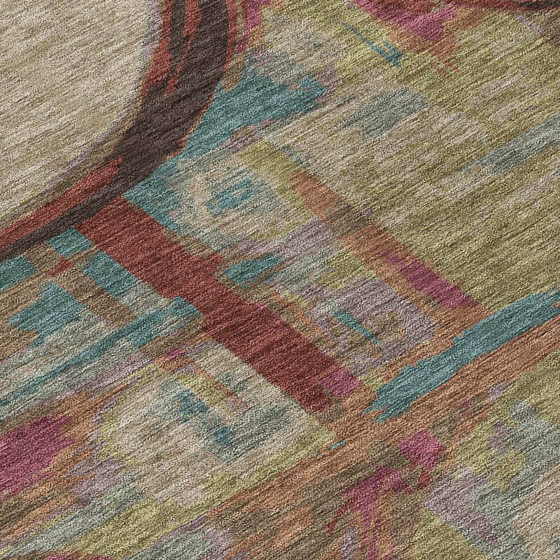 HomeRoots Geometric Transitional Rectangle Outdoor Rug