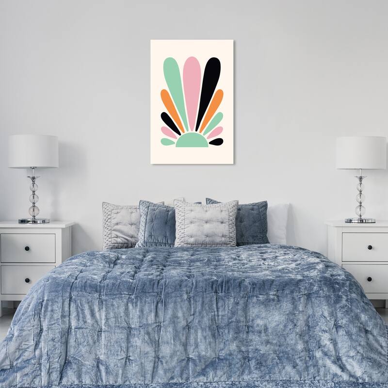 Wynwood Studio Canvas Abstract Sunny Petals Balloon Pink and Pastel Pink Modern & Contemporary Wall Art Canvas Print
