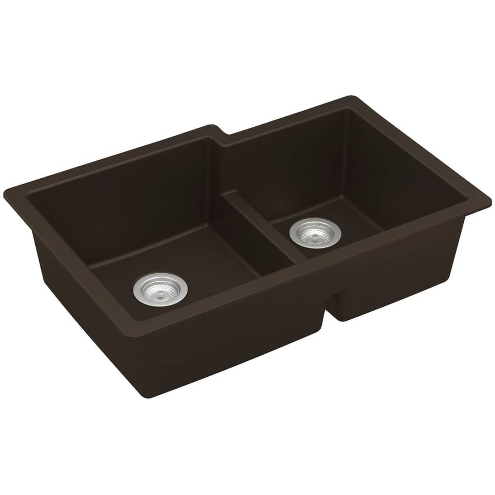 Karran USA QU-811 Quartz QU 32" Undermount Double Basin Quartz