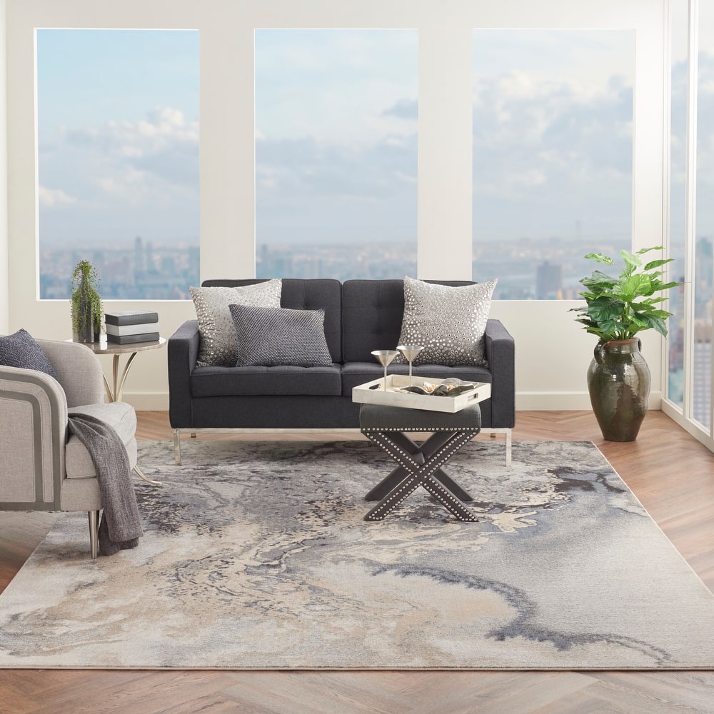 Nourison Maxell Modern Glam Abstract Area Rug