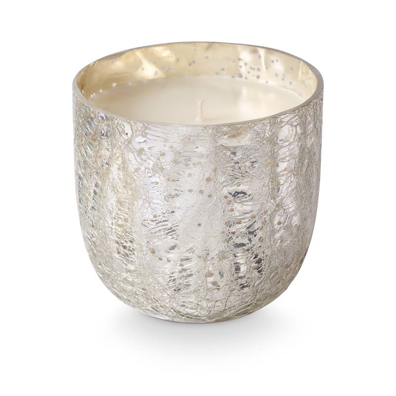 ILLUME Noble Holiday Balsam & Cedar Candle - Large Boxed Crackle Glass