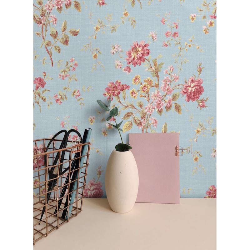 Seabrook Designs Flower Bunch Unpasted Wallpaper