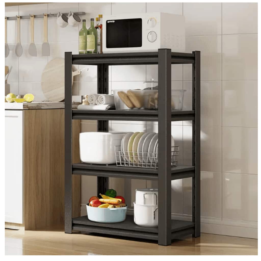 63" Industrial Heavy Duty 4-Tier Shelving Unit