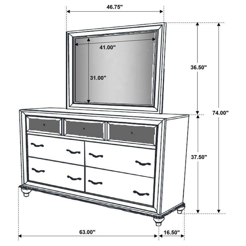Barzini 7-drawer Dresser