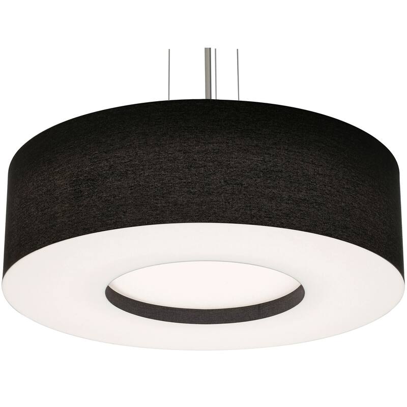 AFX Montclair 30'' LED Pendant - Black/Satin Nickel