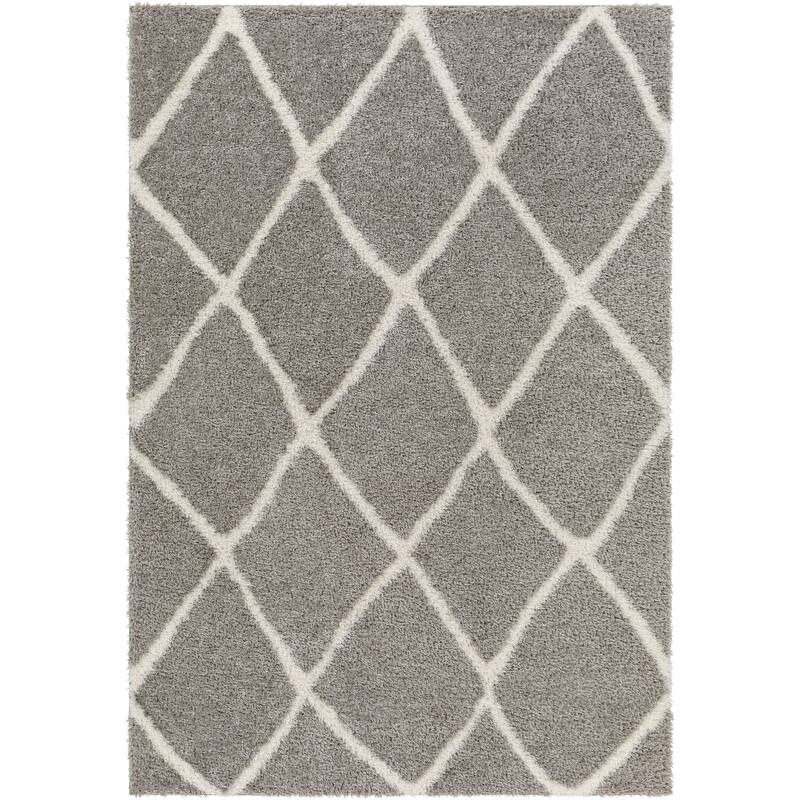 Livabliss Cloudy Transitional Trellis Plush Area Rug