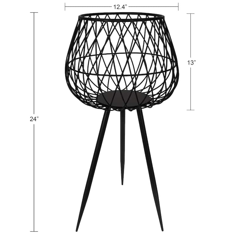 Kate and Laurel Jodette Freestanding Planter - 13x13x24