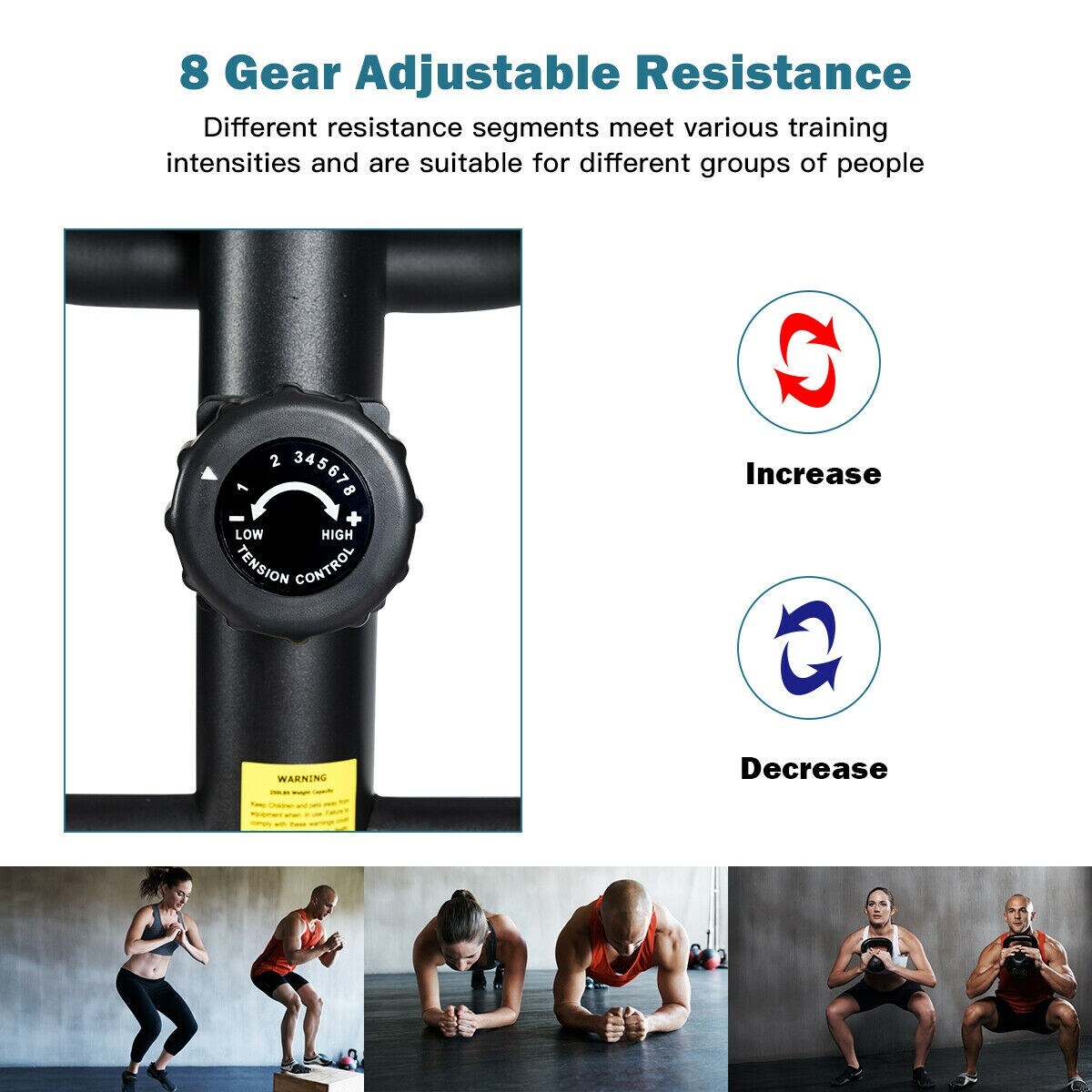 Gymax magnetic elliptical machine trainer fitness exercise equipment home gym workout 2025