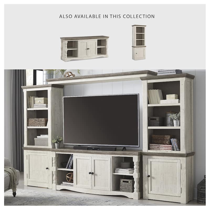 Havalance Right Pier Cabinet, White/Brown - 7'9" x 9'9"