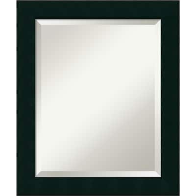 Beveled Wood Wall Mirror - Tribeca Black Frame