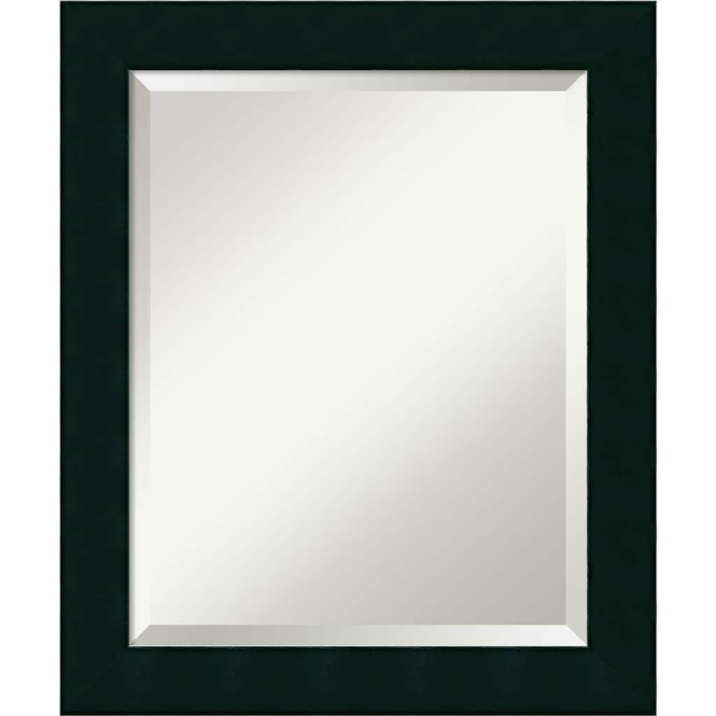 Beveled Wood Wall Mirror - Tribeca Black Frame