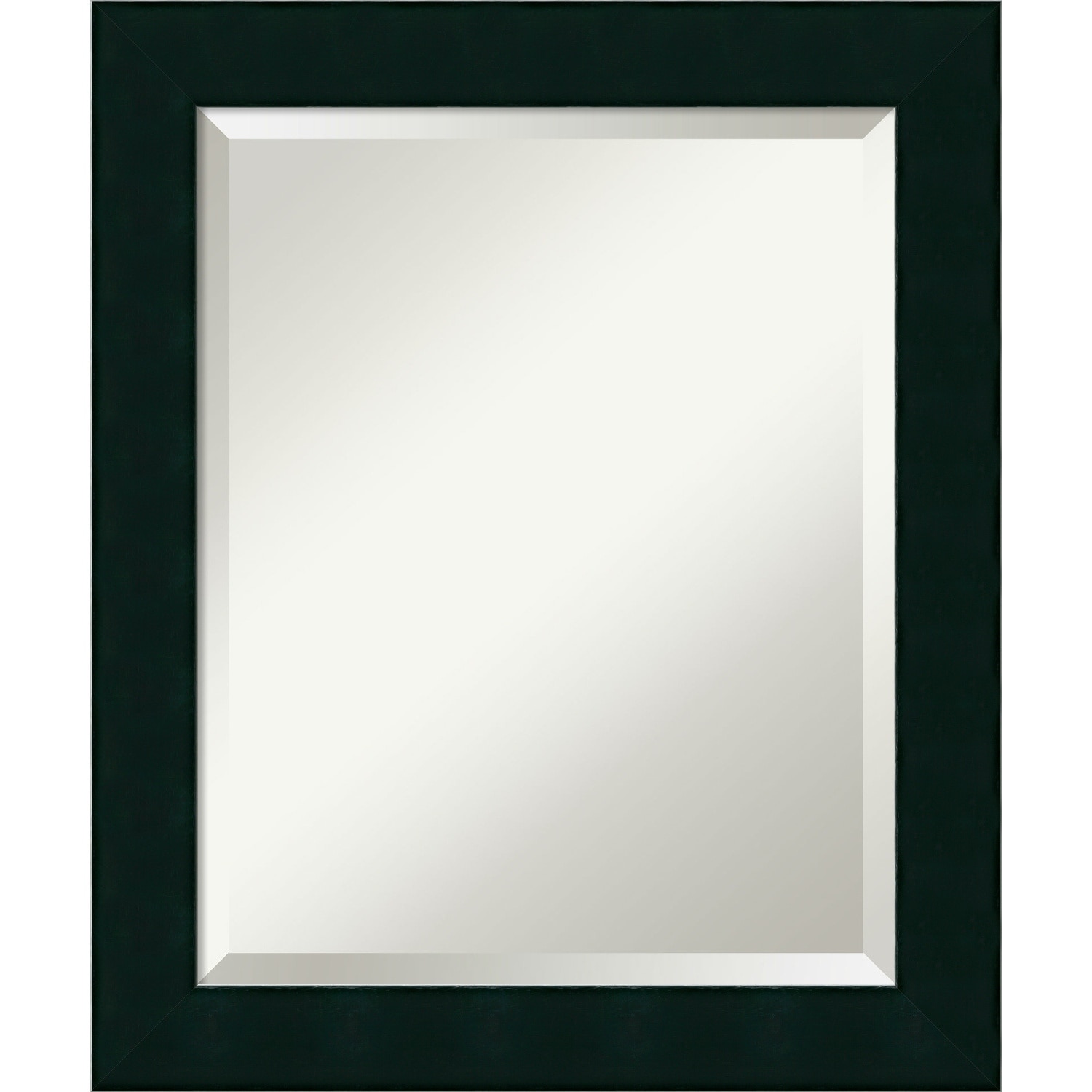 Beveled Wood Wall Mirror - Tribeca Black Frame