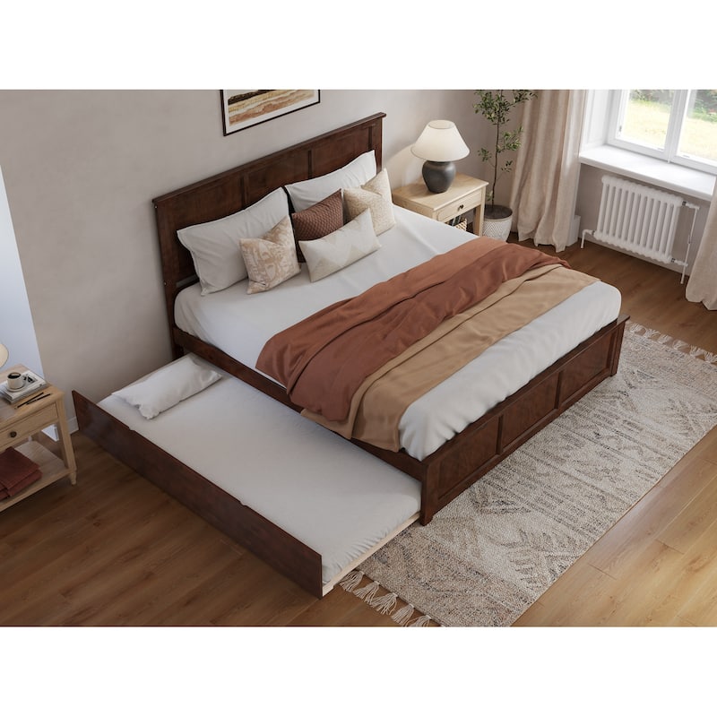 AFI Madison Platform Bed with Matching Footboard & Trundle