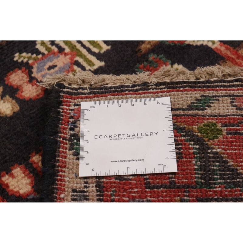 ECARPETGALLERY Hand-knotted Andelz Navy Wool Rug - 3'4 x 10'2