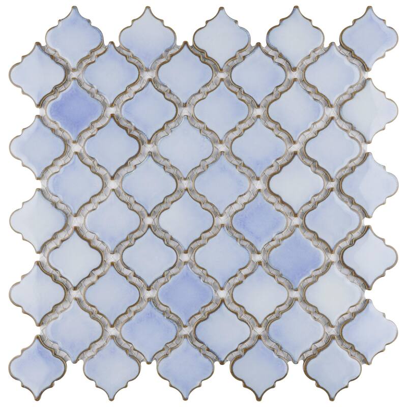 Merola Tile Hudson Tangier Frost Blue 12-3/8" x 12-3/8" Porcelain Floor and Wall Tile