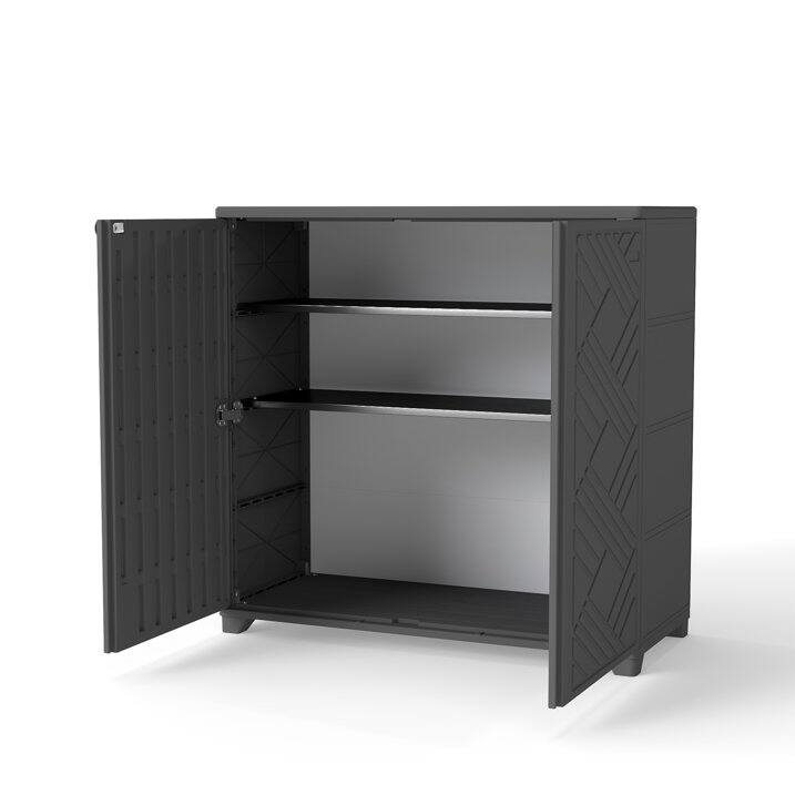 Outdoor Resin Deck Box Storage Shed for Garden,Patios,Backyards,Tools