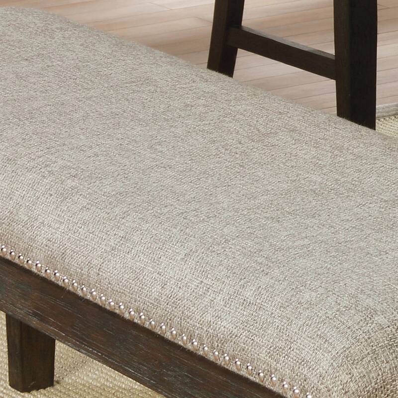 Transitional 1pc BENCH with Nail heads