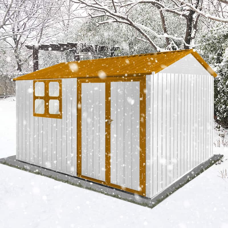 Metal garden sheds 10ftx8ft outdoor storage sheds with window