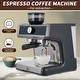 preview thumbnail 5 of 30, 20 BAR Semi-Automatic Espresso Machine with Built-in Grinder Milk Steamer