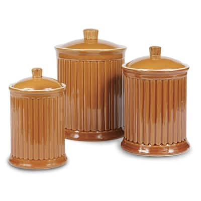 Omniware Simsbury 4 Piece Canister Set - 7" D x 12" H