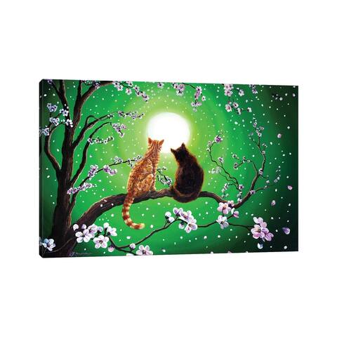 iCanvas "Cats On A Spring Night" by Laura Iverson Canvas Print