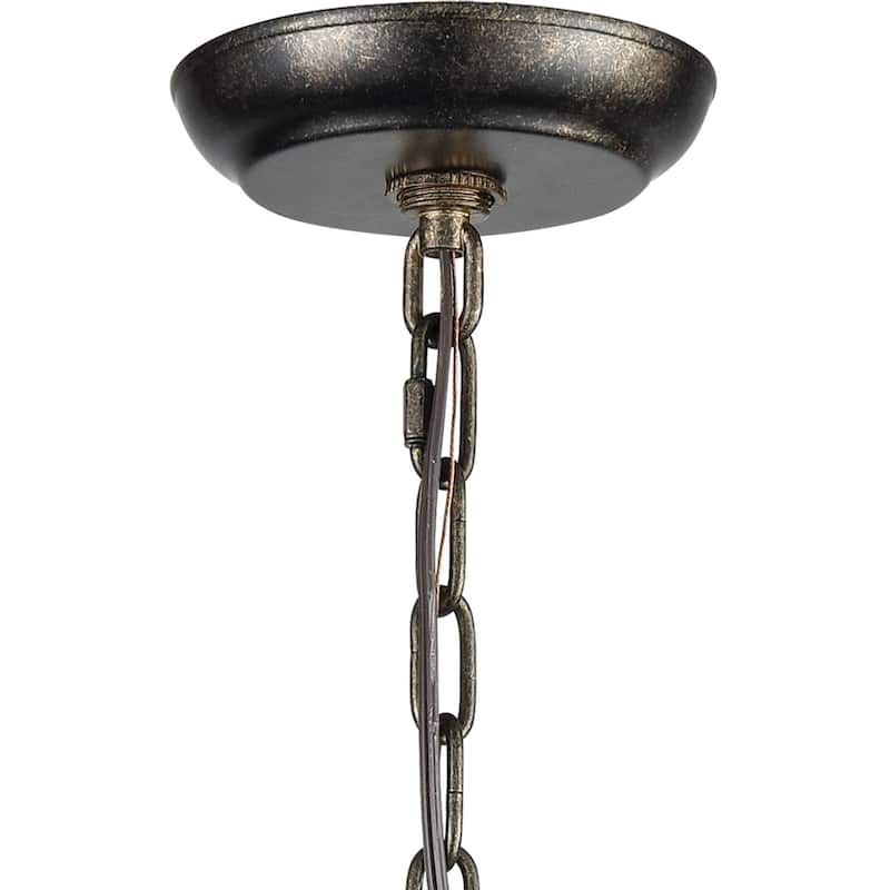 Elk Home Circeo Deep Rust Metal 3 Light Chandelier