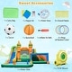 preview thumbnail 9 of 8, Gymax Kids Inflatable Water Slide Park w/735W Blower Basketball Rim
