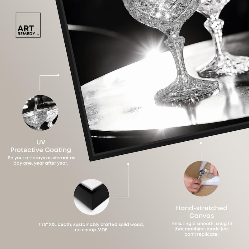 Sparkling in Monochrome I Canvas by Art Remedy