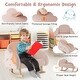 preview thumbnail 7 of 11, Honeyjoy Toddler Rocking Chair Children's Upholstered Velvet Rocker - See Details