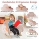 preview thumbnail 3 of 4, Toddler Rocking Chair Children's Velvet Rocker Kids Armchair Pink