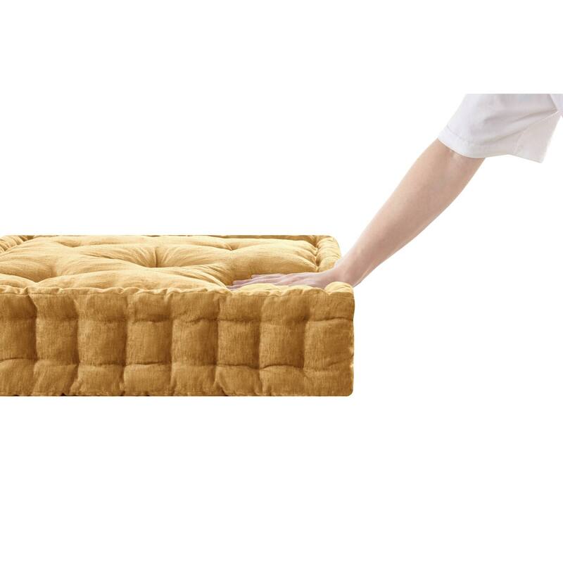 Intelligent Design Azza Poly Chenille Square Floor Pillow Cushion