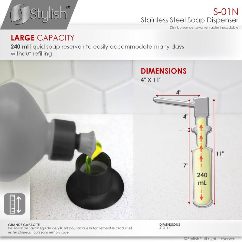 STYLISH Pull Down Kitchen Faucet + Soap Dispenser - Matte Black Finish
