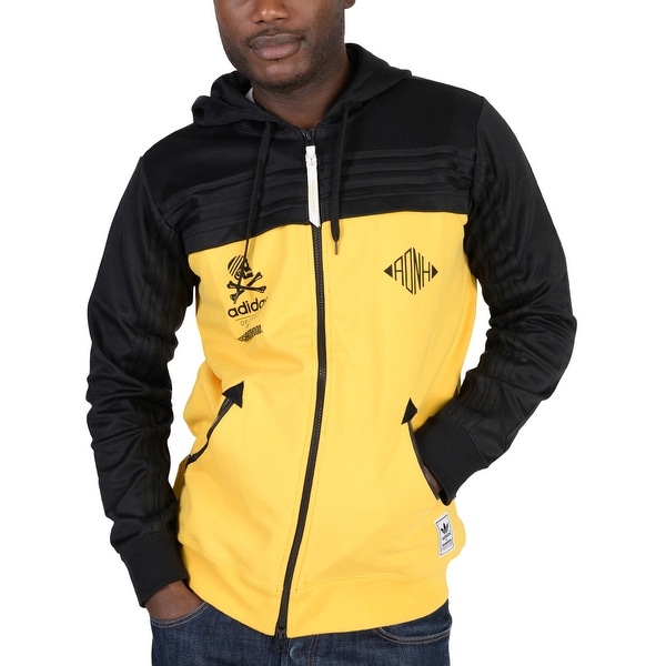 adidas hoodie mens yellow