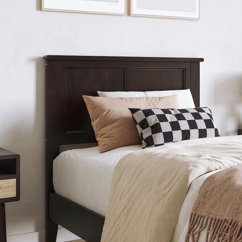 Charlotte Solid Wood Low Profile Platform Bed with Matching Footboard