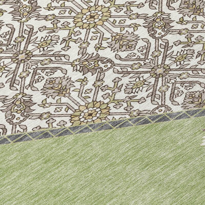 HomeRoots Oriental Traditional Rectangle Outdoor Rug