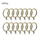 preview thumbnail 6 of 8, Curtain Rings, Metal Drapery Ring for Curtain Rods 14 Pcs