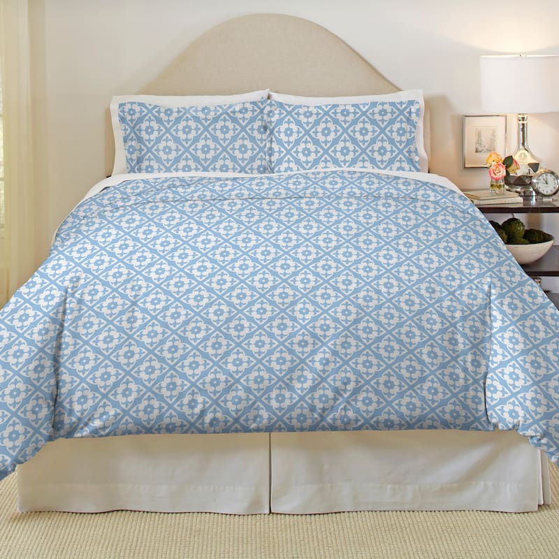 Pointehaven Flannel 180 GSM Brushed Soft Cotton Oversized Duvet Sets - Full - Queen - Maroc