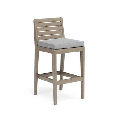 Homestyles Sustain Brown Wood Outdoor Barstool - 18" x 21" x 40"