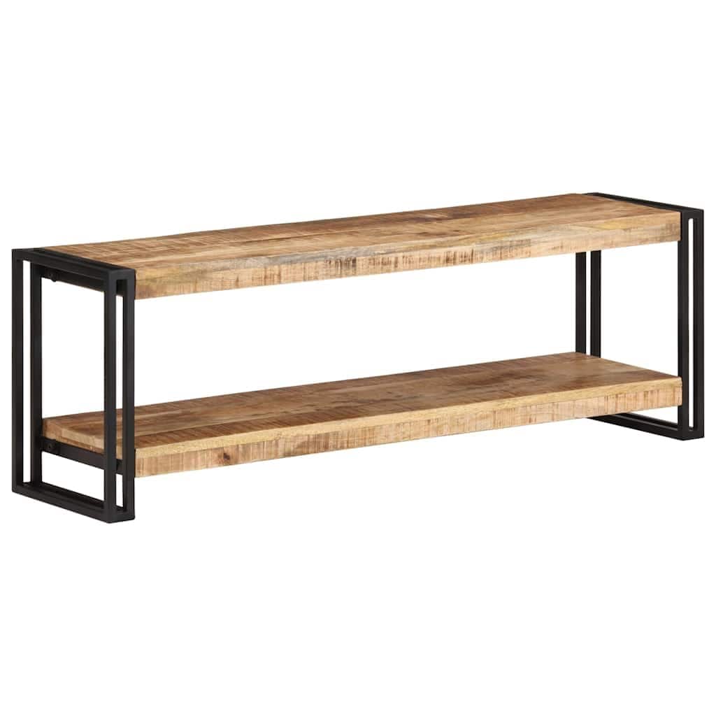 vidaXL TV Stand 47.2"x11.8"x15.7" Rough Mango Wood