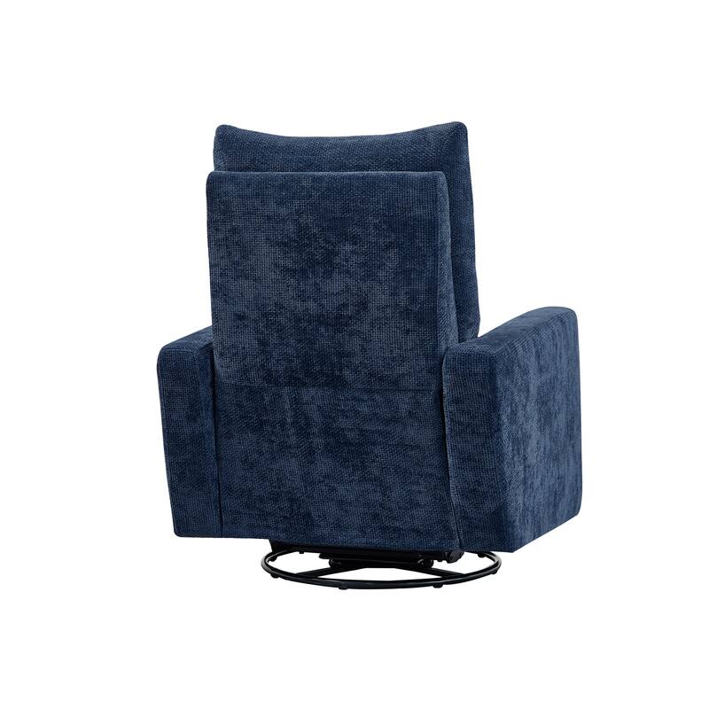 Olmas 33.5"W Power Swivel Glider Recliner with USB Charger Set Of 2