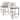 Rattan Height Bar Stools with Back and Cushions Set of 2