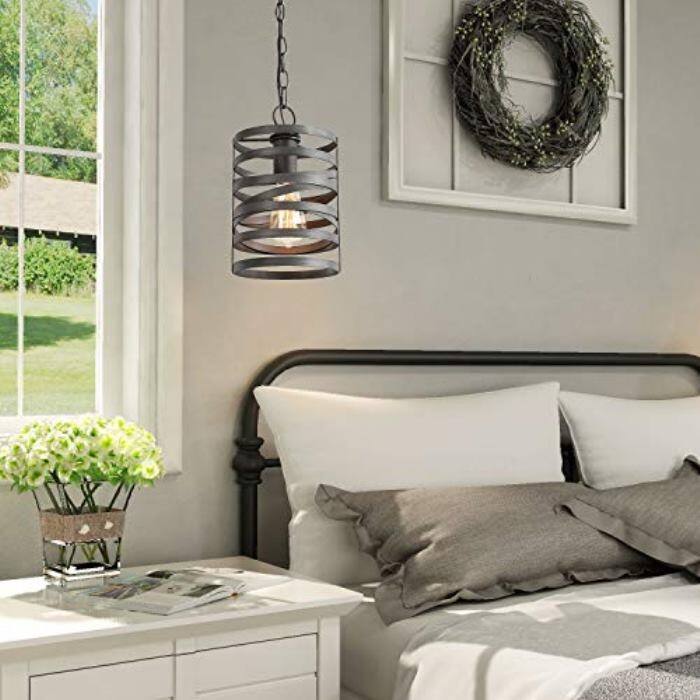 Rustic industrial pendant light for dinning room