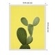 Yellow Cactus by Lola Peacock Framed Canvas Wall Art Print - Sylvie ...
