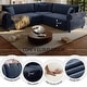 preview thumbnail 29 of 109, Homy Casa Chenille Sleeper Sectional Sofa with Pull-Out Bed