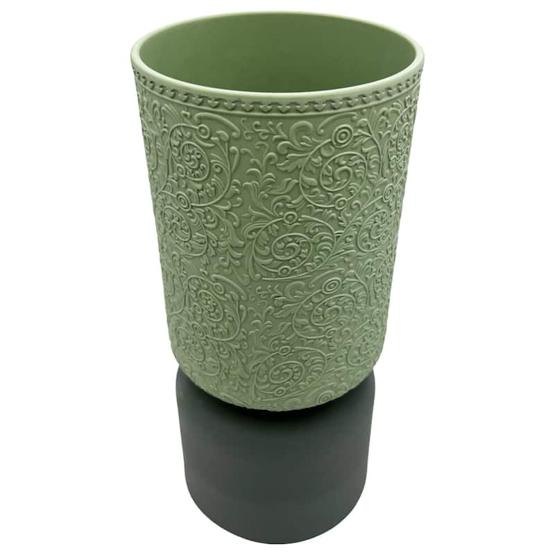 12 Inch Tall Modern Ceramic Flower Vase