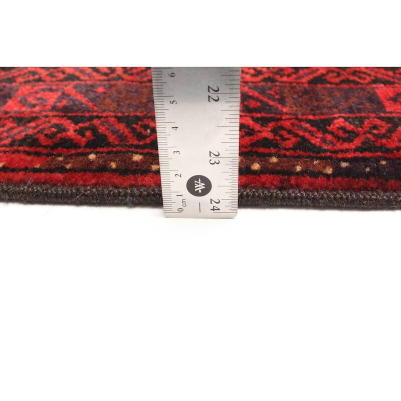 ECARPETGALLERY Hand-knotted Teimani Red Wool Rug - 2'10 x 4'7