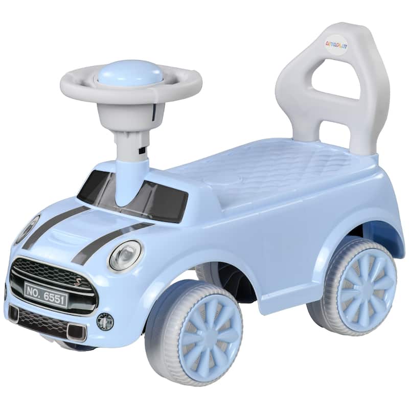 Baby Ride-On Car for Ages 18-36 Months with Foot-to-Floor Design and Horn