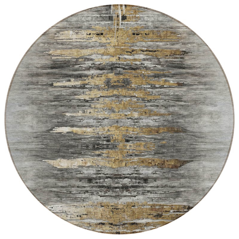 HomeRoots Abstract Transitional Rectangle Outdoor Rug