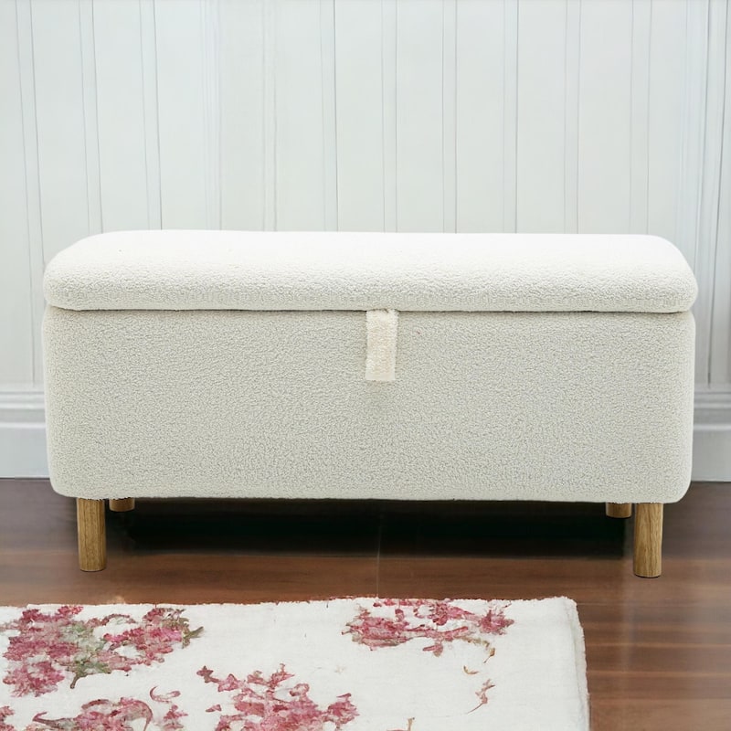 39'' L Upholstered Storage Ottoman Bench