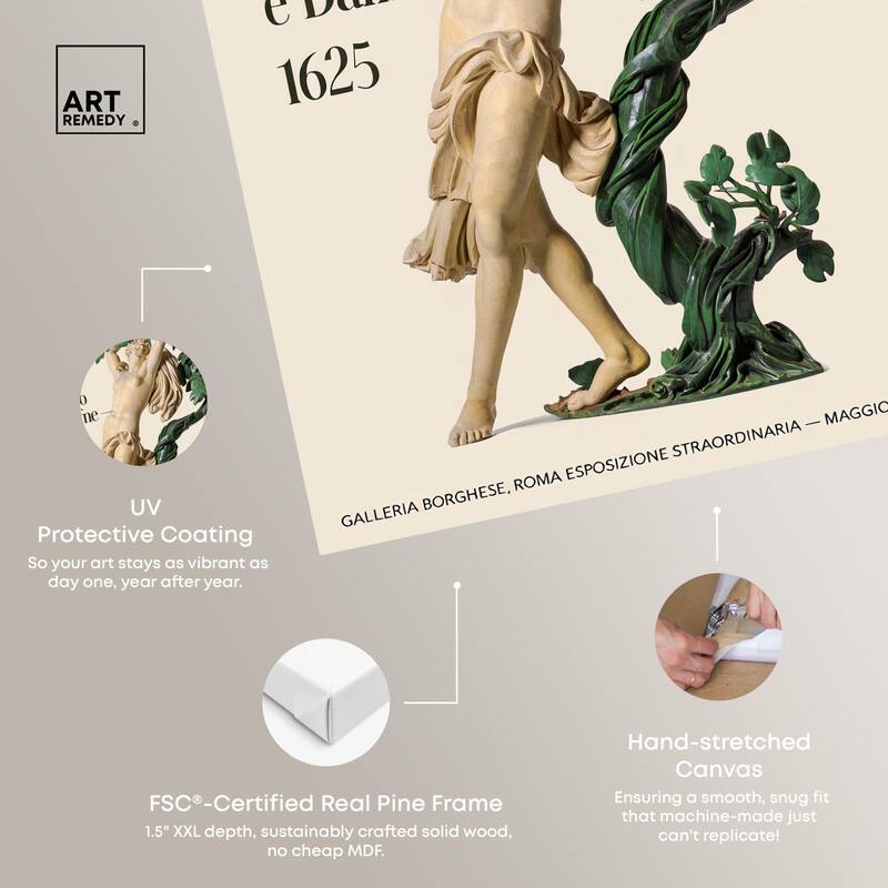 Celebrating Bernini Canvas by Art Remedy, Gallery Wrapped